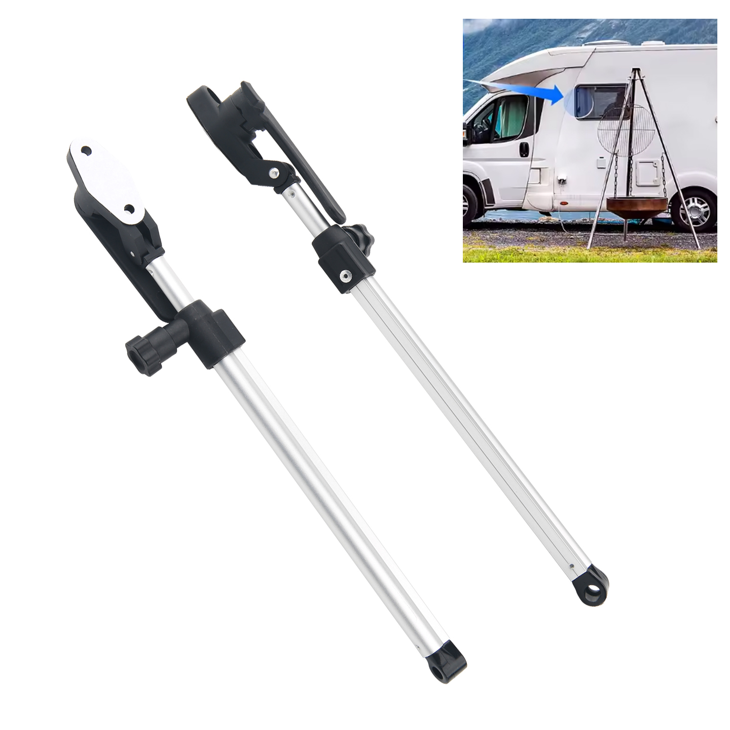 Window Lock Bar - 2 Parça RV Pencere Destek Çubuğu