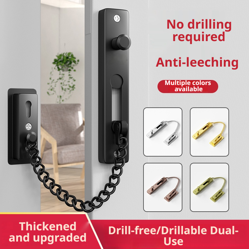 Security Chain Door - Paslanmaz Çelik Güvenlik Zinciri Kilitli Kapı