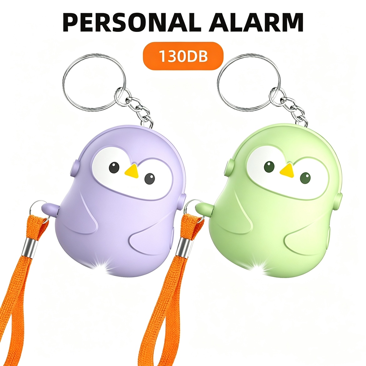 Personal Alarm Keychain - Kişisel Savunma 5'li Alarm Seti 130db