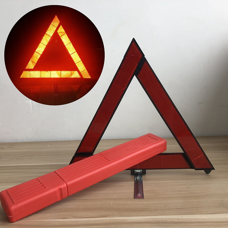 Emergency Exit Sign - Katlanabilir Üçgen Kırmızı Reflektörlü Araba Acil